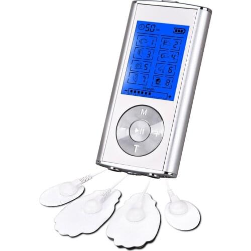 TENS EMS Unit 8 Modes Digital Palm Device the best analgesic machine used neck back psoas muscle stimulator therapy body massage
