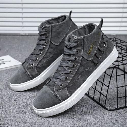 Designer Cross Tied Casual Canvas Shoes Men High Top Sneakers College Students Shoes Boys Tenis Sport Shoes Male Rubber Sneakers