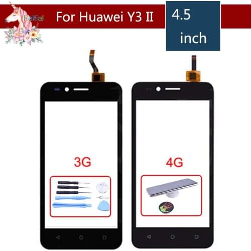For Huawei Y3ii Y3 II Y3 2 LUA-U03 LUA-U23 LUA-L03 LUA-L13 LUA-L23 LUA-L21 Touch Screen Digitizer Sensor Outer Glass Lens Panel