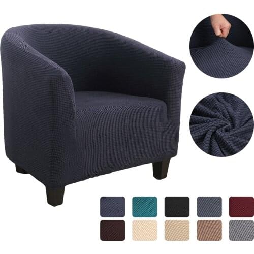 Elastic Coffee Tub Armchair Sofa Cover Washable Furniture Slipcover High Quality Hotel Home Spandax Single Seat Covers