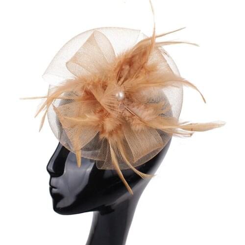 Elegant Women Vintage Wedding Fascinator Nice Tulle Headwear Accessories Hair Pin Fashion Chic Headdress Bride Fancy Hair Clip