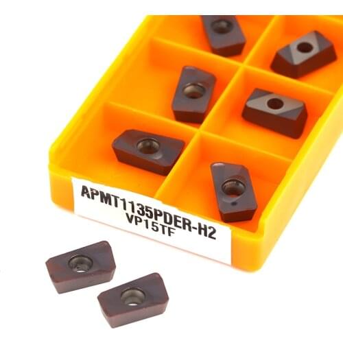 APMT1135PDER H2 VP15TF UE6020 US735 APMT1604PDER H2 VP15TF UE6020 US735 hard alloy insert milling blade CNC lathe Milling cutter