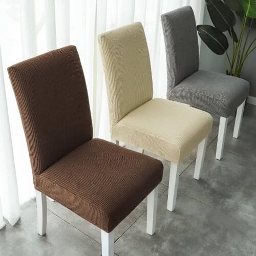 Polar Fleece Chair Cover Spandex Dining Home Room Restaurant Office Without Armrests Covers Chair Housse De Chaise