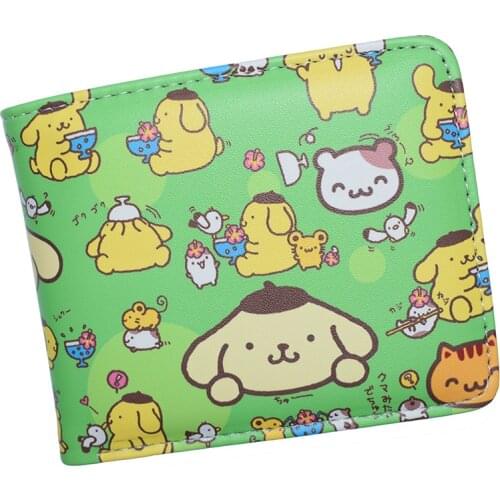 Anime Cartoon Pompompurin Wallet PU Leather Short Purse