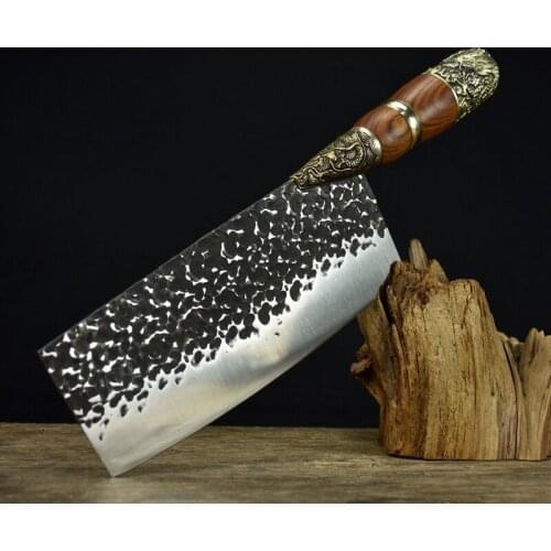 Longquan ghost hand for pure manual forging light slicer household kitchen knife sharp chef special kitchen knife kitchen knife