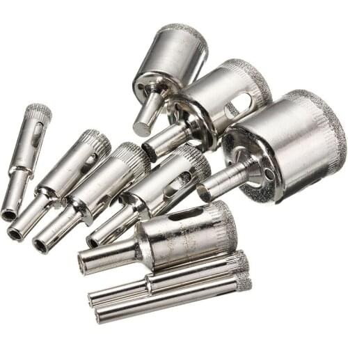 15-piece set of 6-50mm diamond glass hole opener ceramic marble hole opener Buddha beads polishing and rounding device
