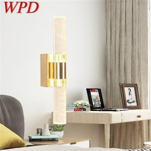WPD Wall Sconces Lamps LED Modern Luxury Indoor Simple Crystal Lights For Home Bedroom