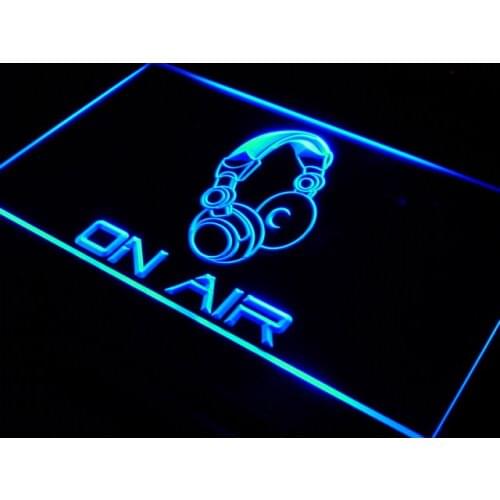 S013 On Air Headphone Headset Studio LED Neon Light Light Signs On/Off Switch 20+ Colors 5 Sizes