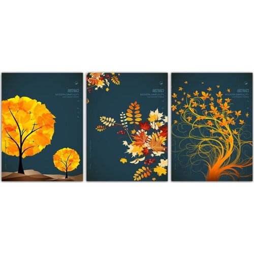 Blue Flowers Poster Minimalist Art Canvas Painting Plant Wall Picture Print Modern Home Room Decoration