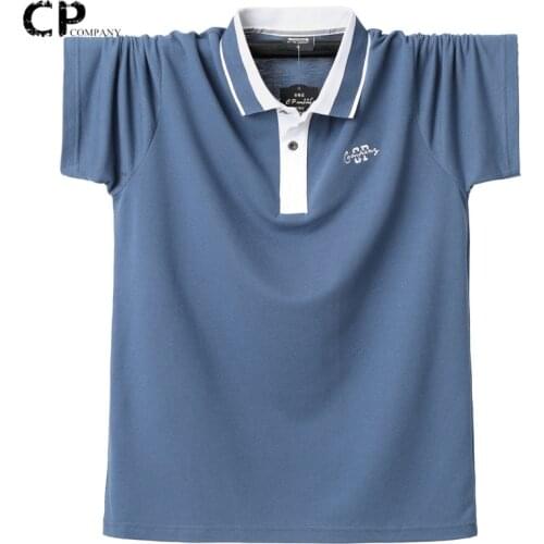 Oversize Men Polo Shirt Cotton Short Sleeve Summer Comfortable Men Polo Shirts Casual Tee Shirts 5XL 6XL Plus Size Men Tops Tees