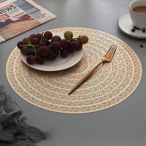 Nordic Style Anti-scalding Durable Decorative Pad Hollow Placemat Ins Hollow Insulation Pad Household Round Creative Placemat