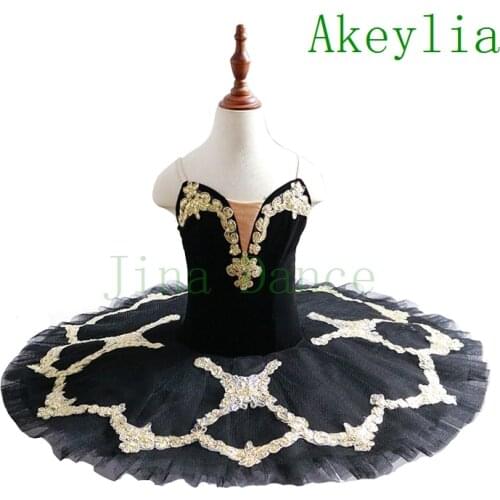 Black Gold Pre-Professional Tutu Girls red Peformance Ballerina Pancake Tutu For Adult Classical Platter Tutu Costume lilac Blue