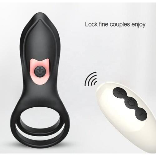 Remote Control Vibrating Penis Cock Ring Sex Toys Clitoris Vibrator Delay Male Lock Masturbator