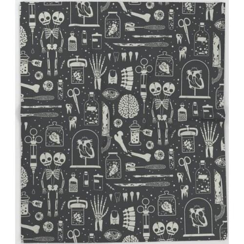 Curiosities Blanket Cute Design Oddities X-ray Fleece Blankets and Throw Blanket for Beds Christmas Decorations for Home 100x125