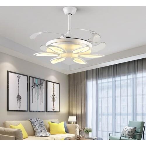 LED Modern iron ABS Acryl Remote Control Ceiling Fan 100w Ceiling Lights.LED Ceiling Light.Ceiling Lamp For Foyer