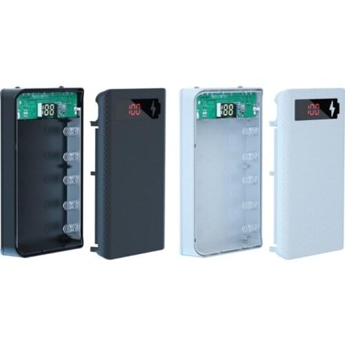 77JC 18650 Batteries Standard Container Detachable Power Bank Holder Case 5 Slot Batteries Container DIY Tools