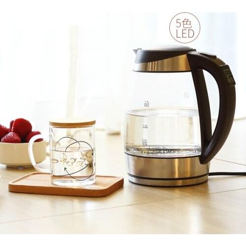 Glass electric kettle household insulation 304 stainless steel boiling water