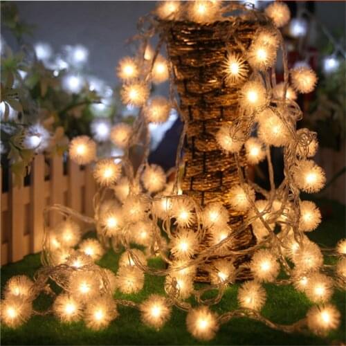 LED Solar Christmas Dandelion Decoration Light Fairy Garland String Lights Holiday Party Birthday Romantic Luminous Decoration