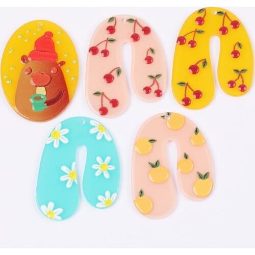 WHSOK 50Pcs Jewelry Accessories/Hand Made/Irregular Pendants/Earrings Making/DIY Charms/Jewelry Findings & Components