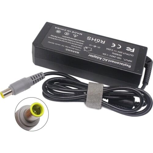 65W AC Adapter Laptop Charger for Lenovo Thinkpad T400 T410 T420 T420s T500 T520 T530 E545 T61 X140e X230 Edge 15 E430 E520 E53