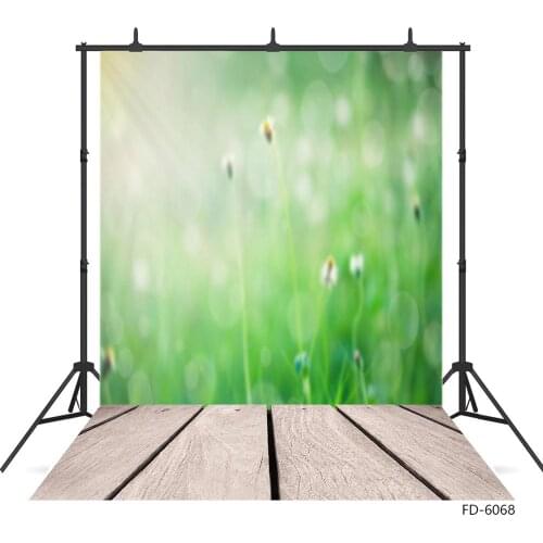 Green Flare Bokeh Wooden Plank Photo Background Vinyl Backdrop for Baby Children Portrait Pets Toy Photobooth Photography Props