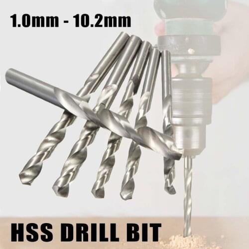 1PCS 1mm - 10.2mm Cobalt Drill Bit HSS High Speed Steel Straight Shank Twist Drill Bit Power Tools For Metal Wood Working