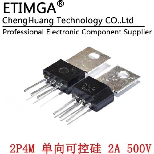 10PCS/LOT 2P4M 2P4M Thyristor 2A 500V TO-202 One-way SCR