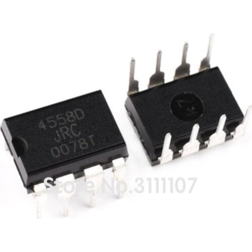 20PCS/Lot JRC4558D JRC4558 4558D 4558 SMD DIP-8 DIP8 Dual operational amplifier 100%New