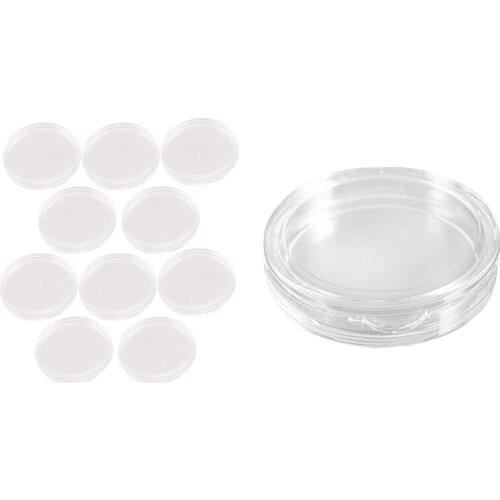 20 Pcs Small Round Transparent Plastic Coin Capsules Box 30Mm & 40Mm