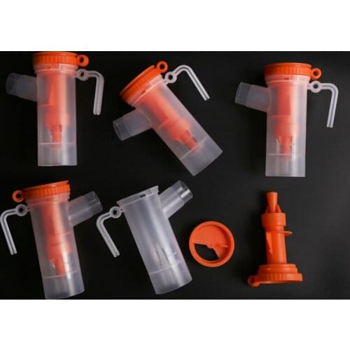 5pcs 8ml Medicine Tank Atomizing Cup Food Grade Plastic Inhaler Cup Household Sprayer Cup Compressor Nebulizer