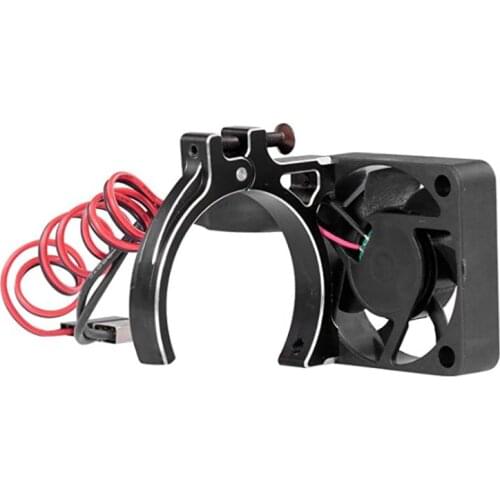 RC Car Motor Heatsink Cooling Fan with Thermal Sensor CNC Aluminum Alloy Clamp Heatsink for 4268 4274 Motors 1/8 1/10 Buggy Cars