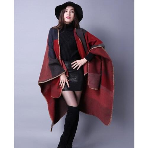 Free DHL Wholesale fashion warm luxury ladies plaid scarf shawl 18 colors stole winter warm shawls women manta scarf sc008