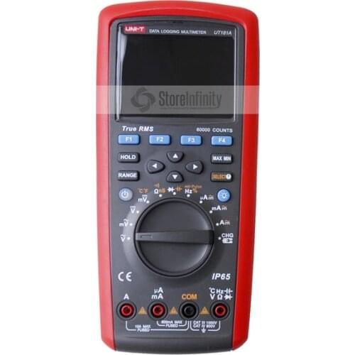 Rue RMS Datalogging Digital Multimeter UNI-T UT181A DMM Capacitance Temperature Meter w/Re-Chargeable Diagnostic-Tool