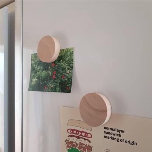 Round Wooden Fridge Magnets To Bottle Opener магниты на холодильник Simple Nordic INS Style Home Decoration Refrigerator Sticker