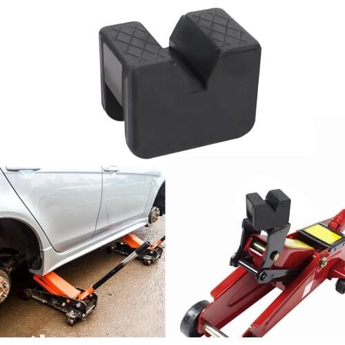 LEEPEE Frame Rail Adapter Car Lift Jack Stand Universal Rubber Slotted Jack Pad Car Repair Tools Black