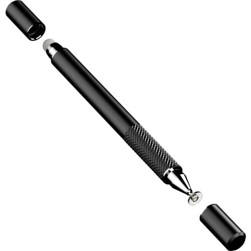 Magnetic Stylus Pen Transparent Suction Cup Disc Cloth Head Stylus Two in one Metal Capacitor Pen Tablet PC Stylus Pens