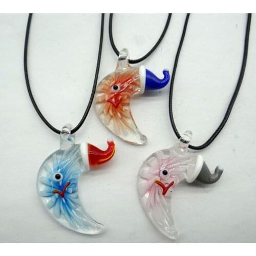 Fashion Quartz crystal Multi-Color Coloured Glaze Glass loose charm Pendant Jewelry making necklace Accessories wholesale A12