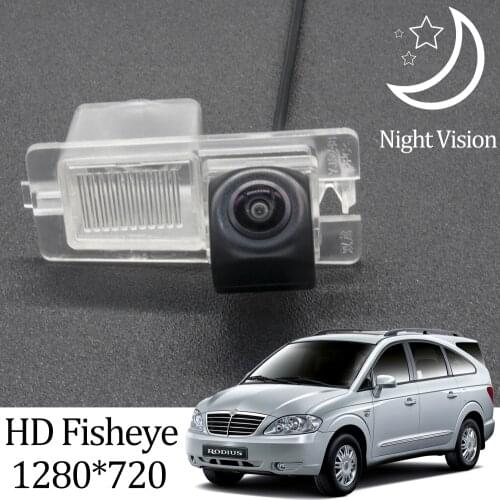 Owtosin HD 1280*720 Fisheye Rear View Camera For SsangYong Rodius/Stavic 2004-2019 Car Vehicle Reverse Parking Accessories