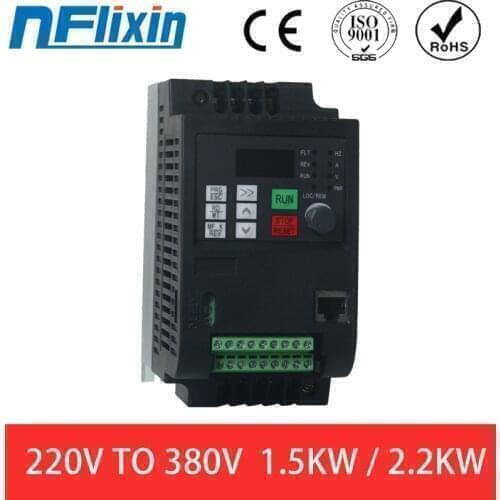 Frequency inverter 220v to 380v 400V 2.2kw VFD Variable Frequency inverter control Variable Frequency Drive VFD 3 phase output