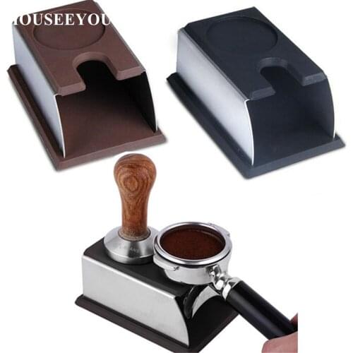 Sturdy Stainless Steel Silicone Espresso Coffee Tamper Stand Barista Tool Tamping Holder Rack Shelf Coffee Machine Tool