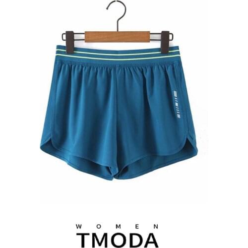TMODA1366 2021 Elastic High Waist White Shorts Women Loose Wide Leg Runner Shorts Autumn Streetwear Sexy Shorts for Women Female