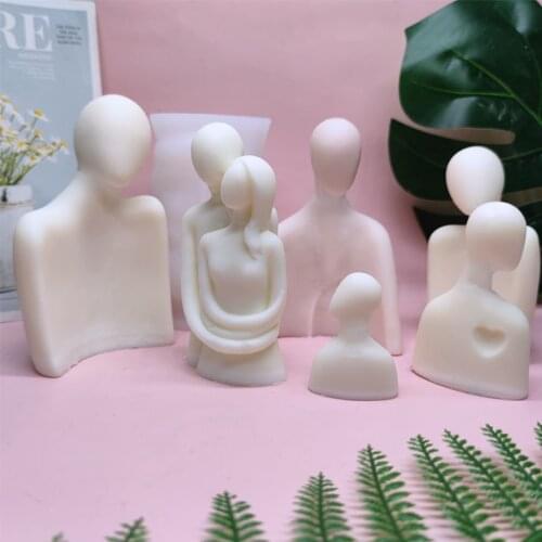 Portrait Aromatherapy Candle Molds Soap Silicone Mold for Candle Making Human Body Silicone Mold DIY Candle Tool Clay Mould