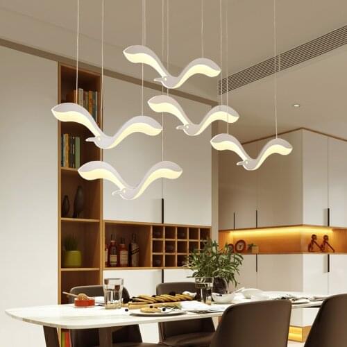 Modern creative personality bird Pendant Light bedroom restaurant Lights art hall living room hanging lamps 220v For Decor