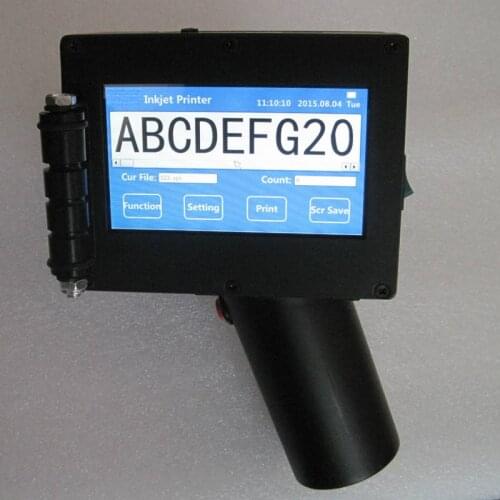 Pipes, metal, plastic, Expiry Date Batch Code Handheld Ink jet Printer headheld