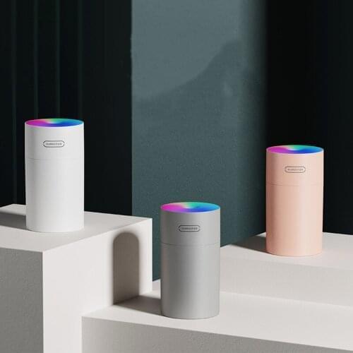 2021 New Humidifier Ultrasonic Mini Air Humidifier 270ML Humidify cup Home Car USB Fogger Mist Maker with LED Night Lamp