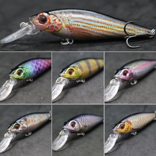 WLure 13g 9.5cm Shallow Diver 1.5 Meter Wobbler Real Skin Painting Lifelike Pattern Tight Floating Crankbait Fishing Lures HC723