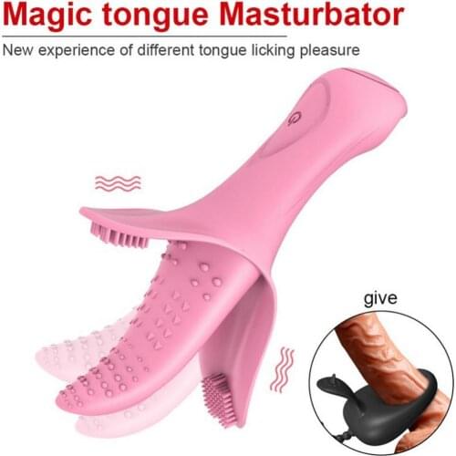 Magic electric tongue mini vibrator10 vibration modes G-spot vibrator waterproof and rechargeable female masturbation Adult Toy