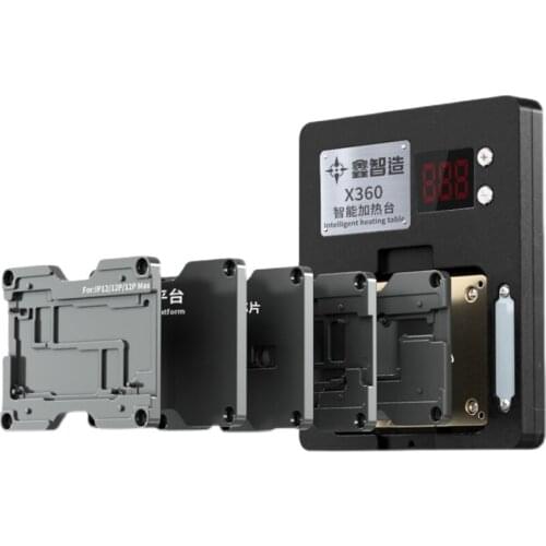 XINZHIZAO For iPhone X-12PROMAX middle layer tin planting laminating desoldering X360 Support table can adjust the temperature