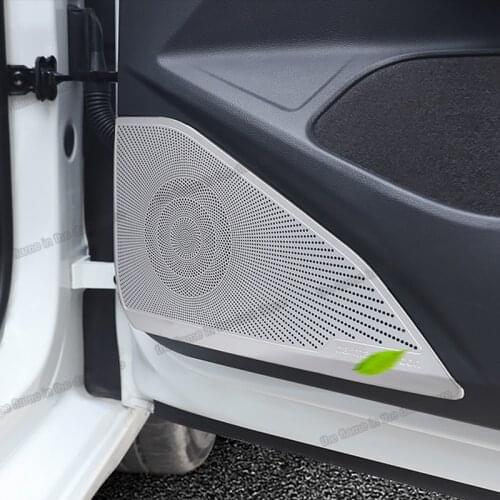 Lsrtw2017 Car Interior Door Sound Speaker Cover Panel Player Trim for Volkswagen Vw Golf 8 MK8 Pro R 2021 2022 Accessories Auto