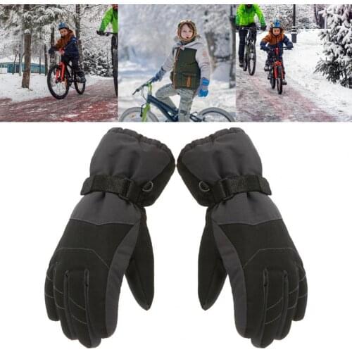 1 Pair Adjustable Snowboard Gloves Comfortable to Wear Unisex Kids Waterproof Breathable Snowboard Gloves for Children